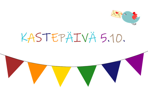 Lintu lentää kirje nokassaan.
