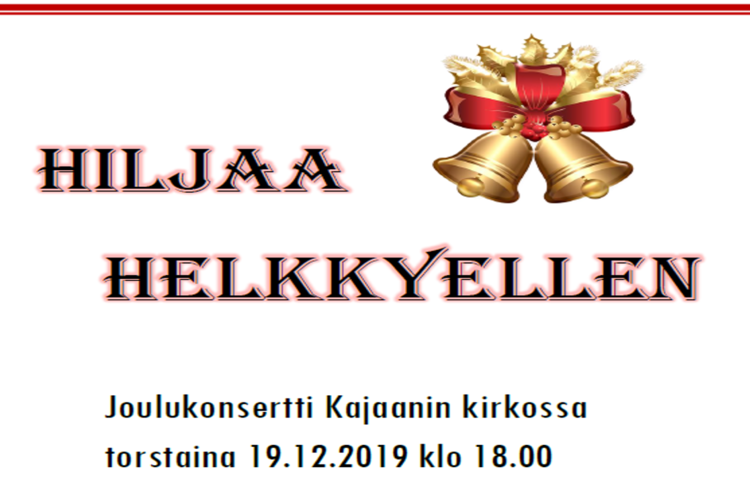 Hiljaa Helkkyellen -joulukonsertti Kaukametsän Kamarikuoro ja kanttorit Hiljaa Helkkyellen -joulukonsertti Kaukametsän Kamarikuoro ja kanttorit
