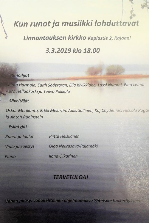 Kun runot ja musiikki lohduttavat Kun runot ja musiikki lohduttavat