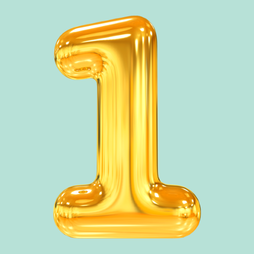 1-vuotissynttärit numero 1