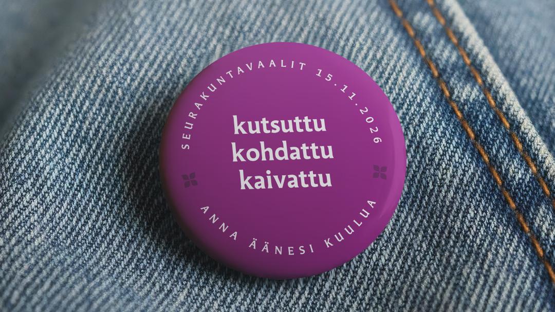 Seurakuntavaalipinssi